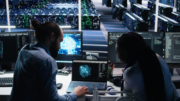 team analyzing IT performance